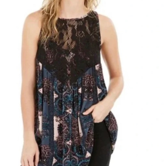 Free People Count Me In Trapeze in Black Combo - Picture 6 of 6